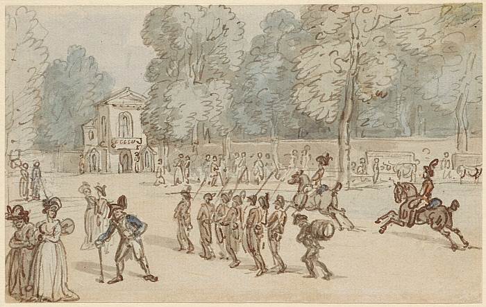 Guardsmen Marching through St. James's Park Slider Image 1